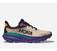 HOKA Men's Challenger 7 Road Running Shoes in Oatmeal/Mountain Iris, Size 8
