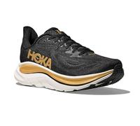 HOKA Mens Clifton 10, Black/Gold, 9 UK