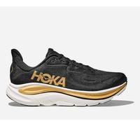 HOKA Men's Clifton 10 Road Running Shoes in Black/Gold, Size 10.5