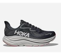 HOKA Men's Clifton 10 Road Running Shoes in Black/Silver, Size 6.5