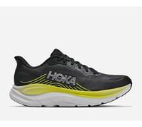 HOKA Men's Clifton 11 Road Running Shoes in Black/Cosmic Grey, Size 9.5