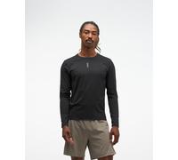 HOKA Men's EveryRun Long Sleeve Top in Black, Size Medium