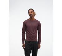 HOKA Men's EveryRun Long Sleeve Top in Deep Mauve, Size 2XL