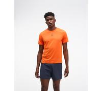 HOKA Men's EveryRun Short Sleeve Top in Electric Tangerine, Size Medium