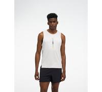 HOKA Men's EveryRun Tank Top in White/Multi, Size Large