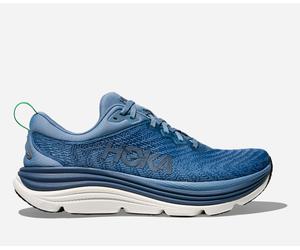 HOKA Men's Gaviota 5 Road Running Shoes in Downpour/Thunder Cloud, Size 9