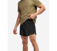 HOKA Men's Glide 5'' Short w/ Brief in Black, Size 2XL