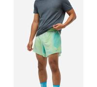 HOKA Men's Glide 5'' Short with Brief in Tart Apple Mist, Size Medium