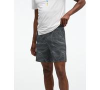 HOKA Men's Glide Shorts 7'' 2in1 in Black/White Prt, Size Small