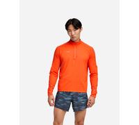 HOKA Men's GlideTech Quarter Zip Jacket in Lava, Size XL