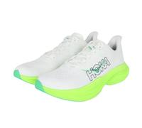 HOKA Men's Mach 6 Road Running Shoes in White/Neon Lime, Size 7