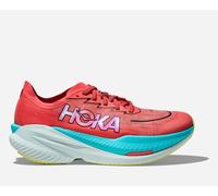 HOKA Men's Mach X 2 Road Running Shoes in Grapefruit/Electric Coral, Size 8