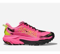 HOKA Men's Mafate 5 Trail Shoes in Neon Rose/Black, Size 10.5