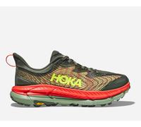 HOKA Men's Mafate Speed 4 in Thyme/Fiesta, Size 8