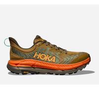 HOKA Men's Mafate Speed 4 Trail Shoes in Antique Olive/Squash, Size 7