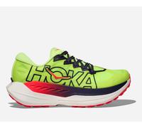 HOKA Men's Rocket X Trail Trail Shoes in Neon Yuzu/Neon Flame, Size 13.5