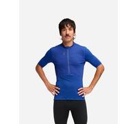 HOKA Men's SkyBreeze Short Sleeve Zip Top in Ultramarine, Size XL