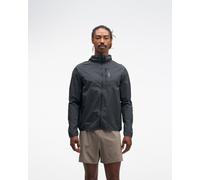 HOKA Men's SkyFlow Wind Jacket in Black, Size Medium