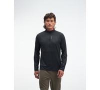 HOKA Men's SkyForm Half Zip in Black Htr, Size 2XL