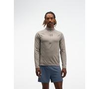 HOKA Men's SkyForm Half Zip in Pebble Grey Htr, Size Medium