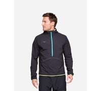 HOKA Men's SkyGlow Half-Zip in Black, Size XS