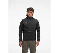 HOKA Men's SkyGlow Half-Zip Jacket in Black, Size Large