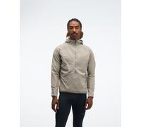 HOKA Men's SkyGlow Half-Zip Jacket in Pebble Grey, Size Small