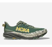 HOKA Men's Speedgoat 6 Trail Shoes in Fern/Asphalt Grey, Size 9.5 W