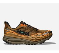 HOKA Men's Stinson 7 Trail Shoes in Honey/Antique Olive, Size 6.5