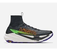 HOKA Men's Tecton X 4 Trail Shoes in Black/Neon Green, Size 11.5