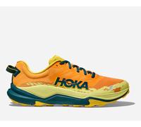 HOKA Men's Torrent 4 Trail Shoes in Sun Coral/Blue Twilight, Size 7