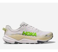 HOKA Men's Torrent 4 Trail Shoes in White/Neon Lime, Size 10