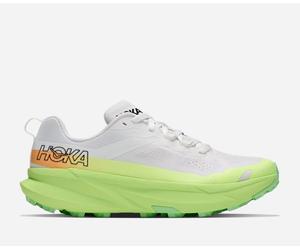 HOKA Men's Torrent 5 Trail Shoes in Frost/Neon Yuzu, Size 12.5