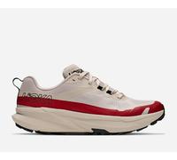 HOKA Men's Torrent 5 Trail Shoes in River Rock Grey/Red Agate, Size 6.5