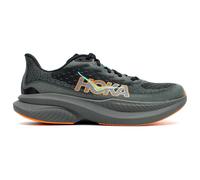 Hoka Mach 6 Textile Men's Low Top Trainers - Black Electric Tangerine - Size:UK 8.5