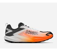 HOKA Men's Zinal 3 Trail Shoes in Frost/Neon Tangerine, Size 10.5