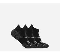 HOKA No-Show Run Sock 3-Pack in Black/Black/Black, Size XL