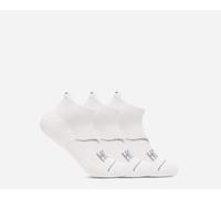 HOKA No-Show Run Sock 3-Pack in White/White/White, Size Medium