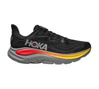 HOKA Men's Clifton 10 Road Running Shoes in Black/Galactic Grey, Size 8