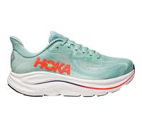 Hoka Clifton 10 Shoes Green Orange SS26, Size EU 41 1/3