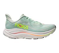Hoka Clifton 10 Women's Running Shoes | UK 5 in Sea Glass/Neon Flame