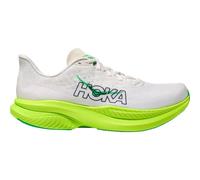HOKA Men's Mach 6 Road Running Shoes in White/Neon Lime, Size 9