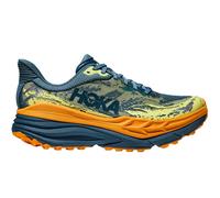 HOKA Men's Stinson 7 Trail Shoes in Mountain Fog/Blue Twilight, Size 8