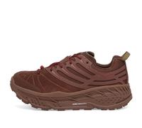 HOKA Elite Terrain System Stinson EVO OG Lifestyle Shoes in Cold Brew/Varsity Burgundy, Size 8