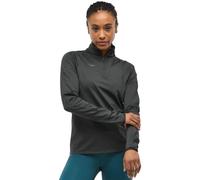 HOKA Women's GlideTech Quarter Zip Jacket in Black, Size Medium