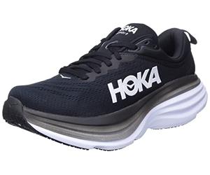 HOKA ONE ONE Women's Bondi 8 Running Shoes, Black/White, 5 UK