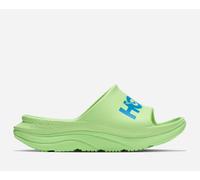 HOKA Ora Athletic Slide in Tart Apple/Skyward Blue, Size M12.5/ W13.5
