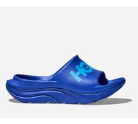 HOKA Ora Athletic Slide in Ultramarine/Skyward Blue, Size M12.5/ W13.5