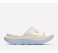 HOKA ORA Recovery Slide 3 in Alabaster/Ambient Blue, Size M9.5/ W10.5
