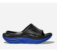 HOKA ORA Recovery Slide 3 in Black/Ultramarine, Size M2.5/ W3.5